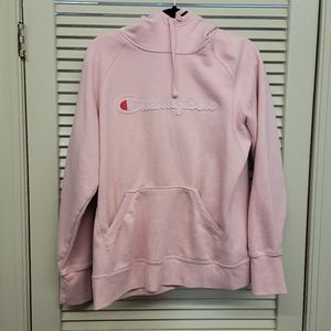 Champion hoodie pink size large